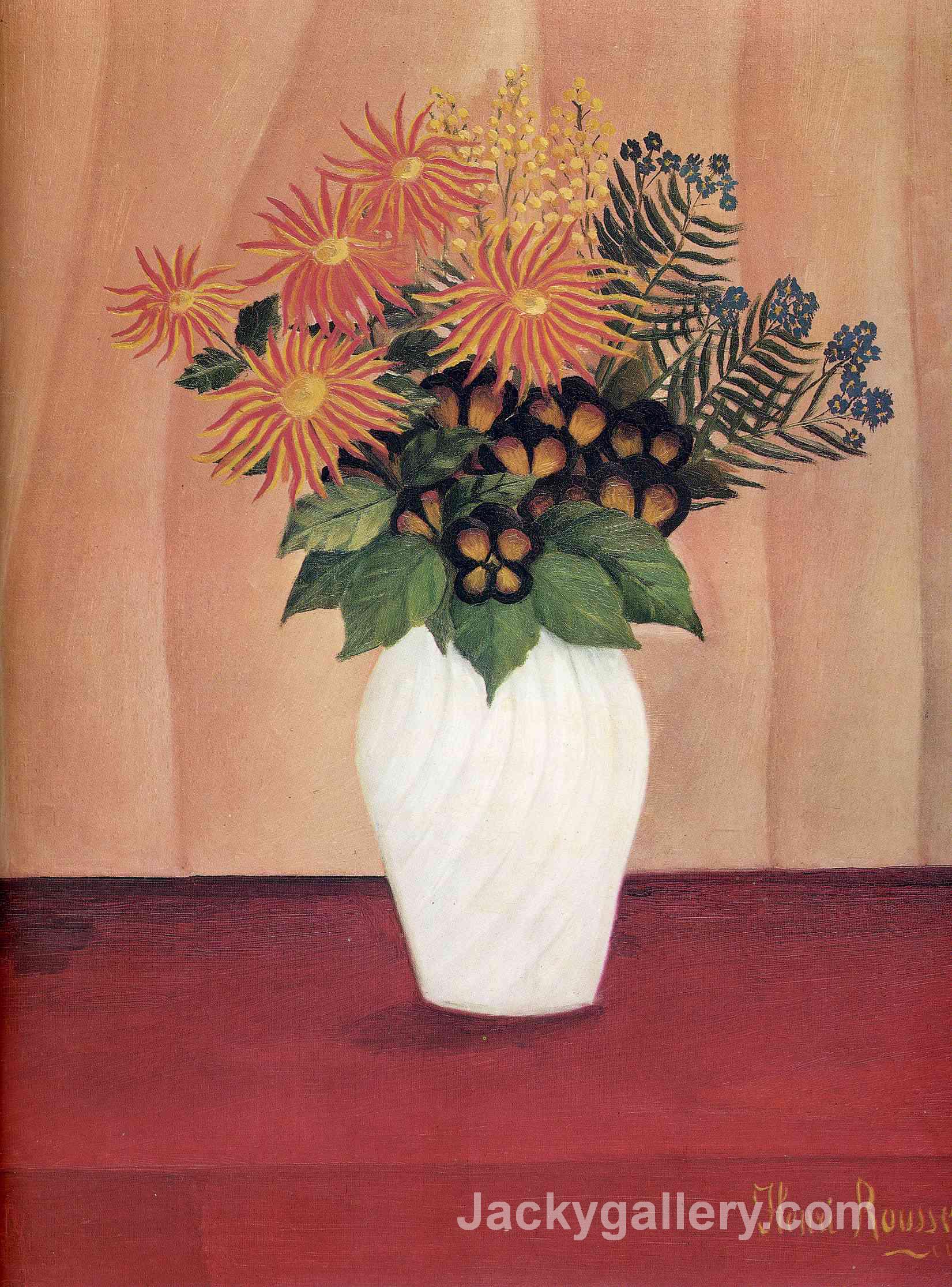 Bouquet of Flowers by Henri Rousseau paintings reproduction